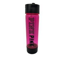 Victoria's Secret PINK Campus Water Bottle With Straw 24 oz Hot Pink & Black